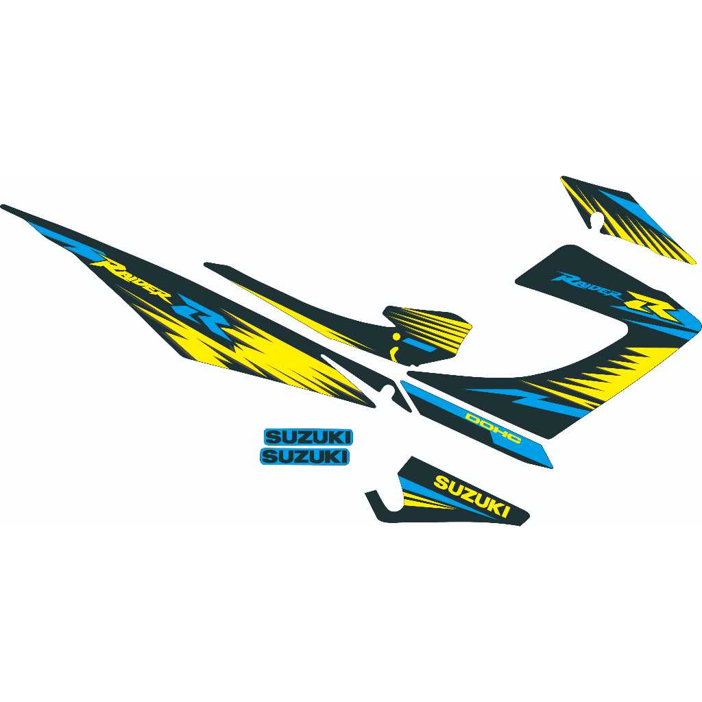 sticker striping variasi suzuki satria FU FL RAIDER R grafis