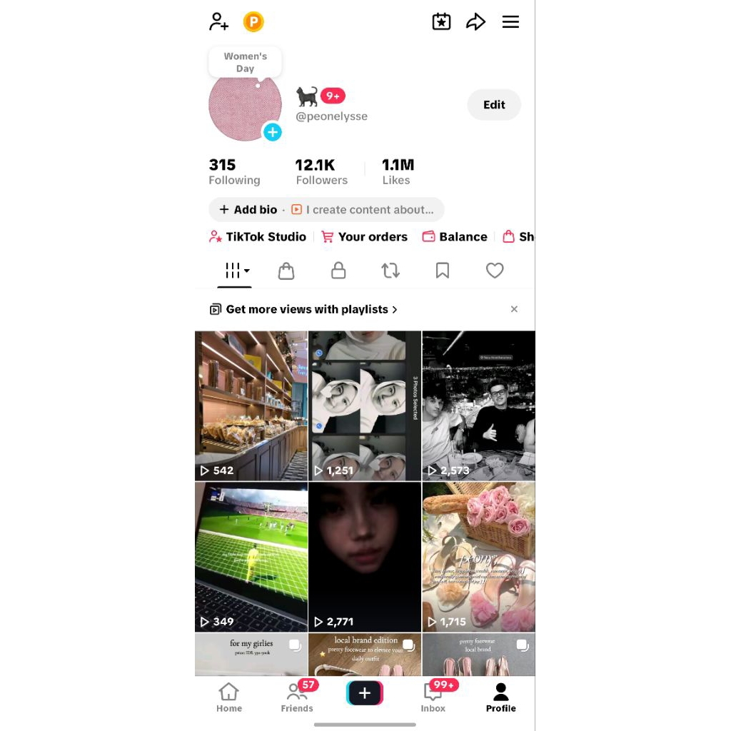 Akun tiktok 12k followers, 1M Likes, tiktok GO & Affiliate on, Live on all fitur