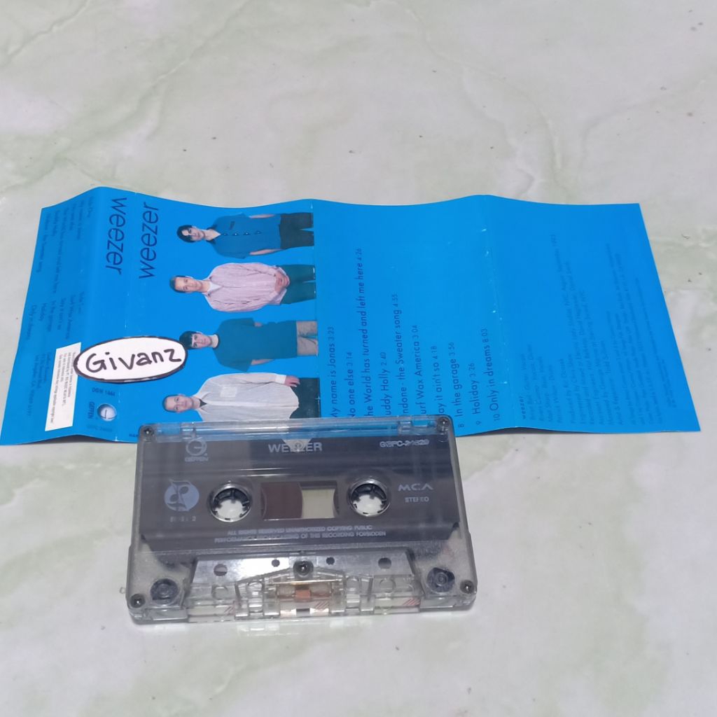 kaset pita WEEZER - Blue Album