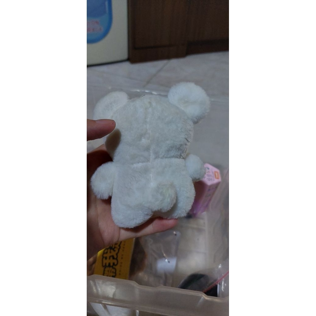 gantungan kunci boneka anjing Maltese putih