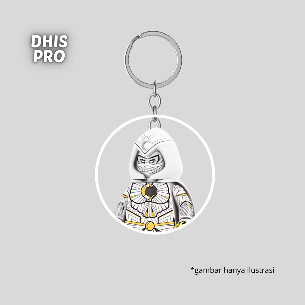 Dhis Project Gantungan Kunci Figure Moon Knight Marvel