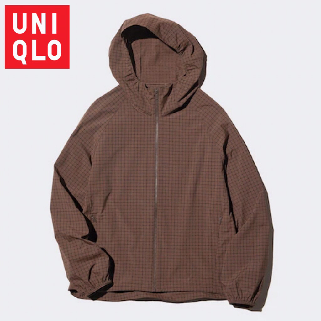 UNIQLO Women Jacket Pocketable Jaket Parka Saku Motif Wanita UV Protection