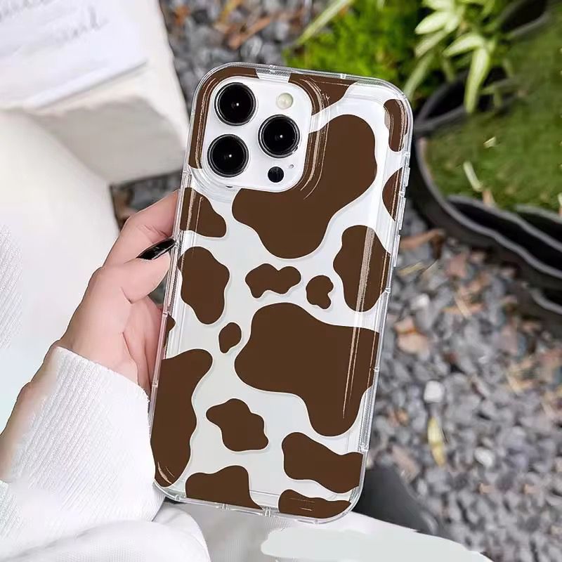 Case TECNO SPARK 30 30 PRO Brown Leopard Pluffy Cover Casing Hp MT27 MA10325