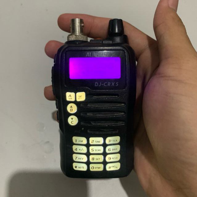 Handy Talky Alinco dual band dj crx 5 Second Original