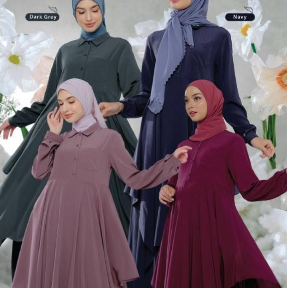 Nibras Ajwa Gamis Terbaru 2025 Model Kekinian Promo Ori