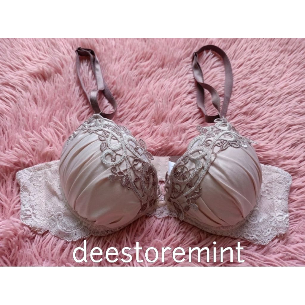 bh cokelat gold elegan mewah busa tebal