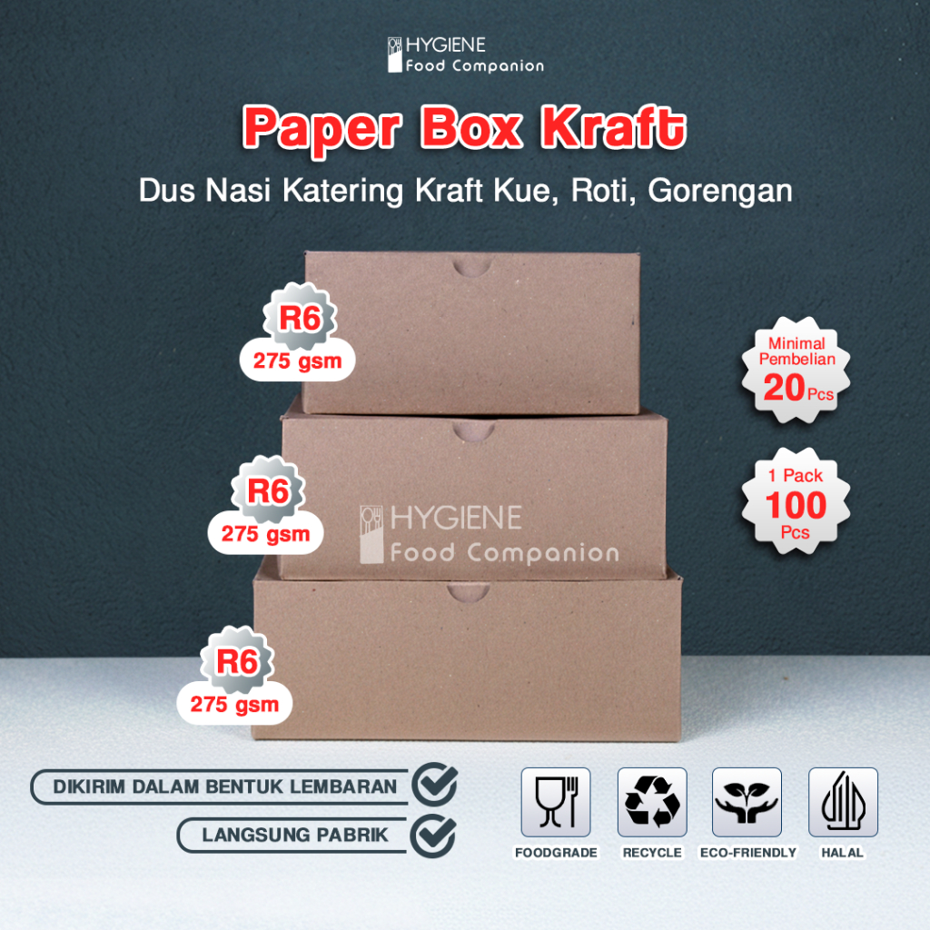 KOTAK NASI CATERING BOX / DUS NASI / SNACK BOX BOX CATERING LAMINASI SEMUA UK