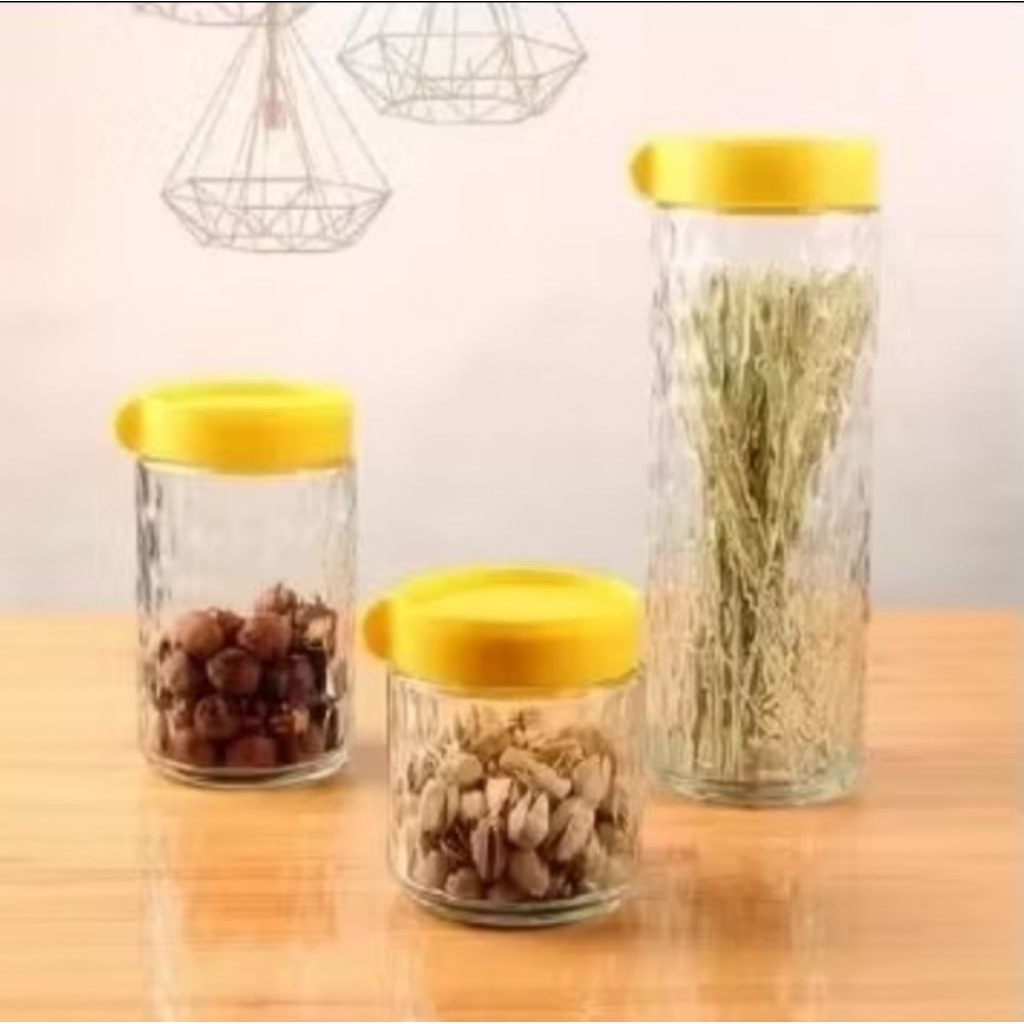 TOPLES KACA YELLOW SET 3 PCS | TOPLES KUE LEBARAN