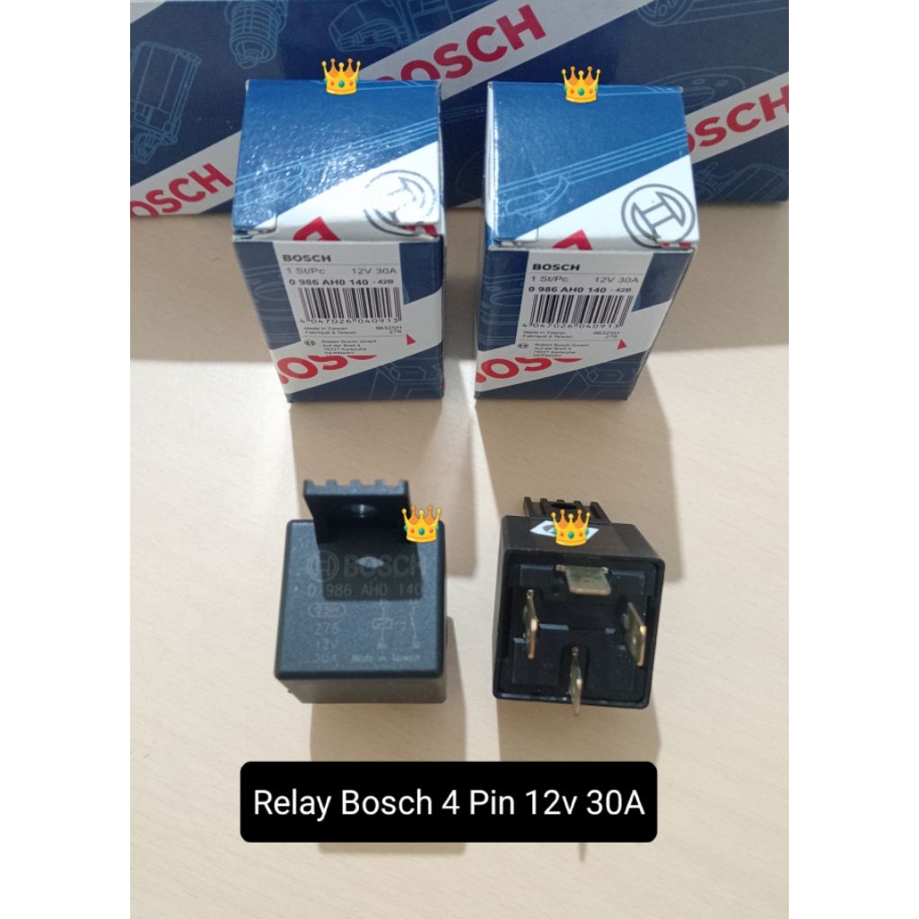 Relay 4 kaki, 5 kaki 12v / relay Bosch 4 pin 12v / relay 5 pin 12v