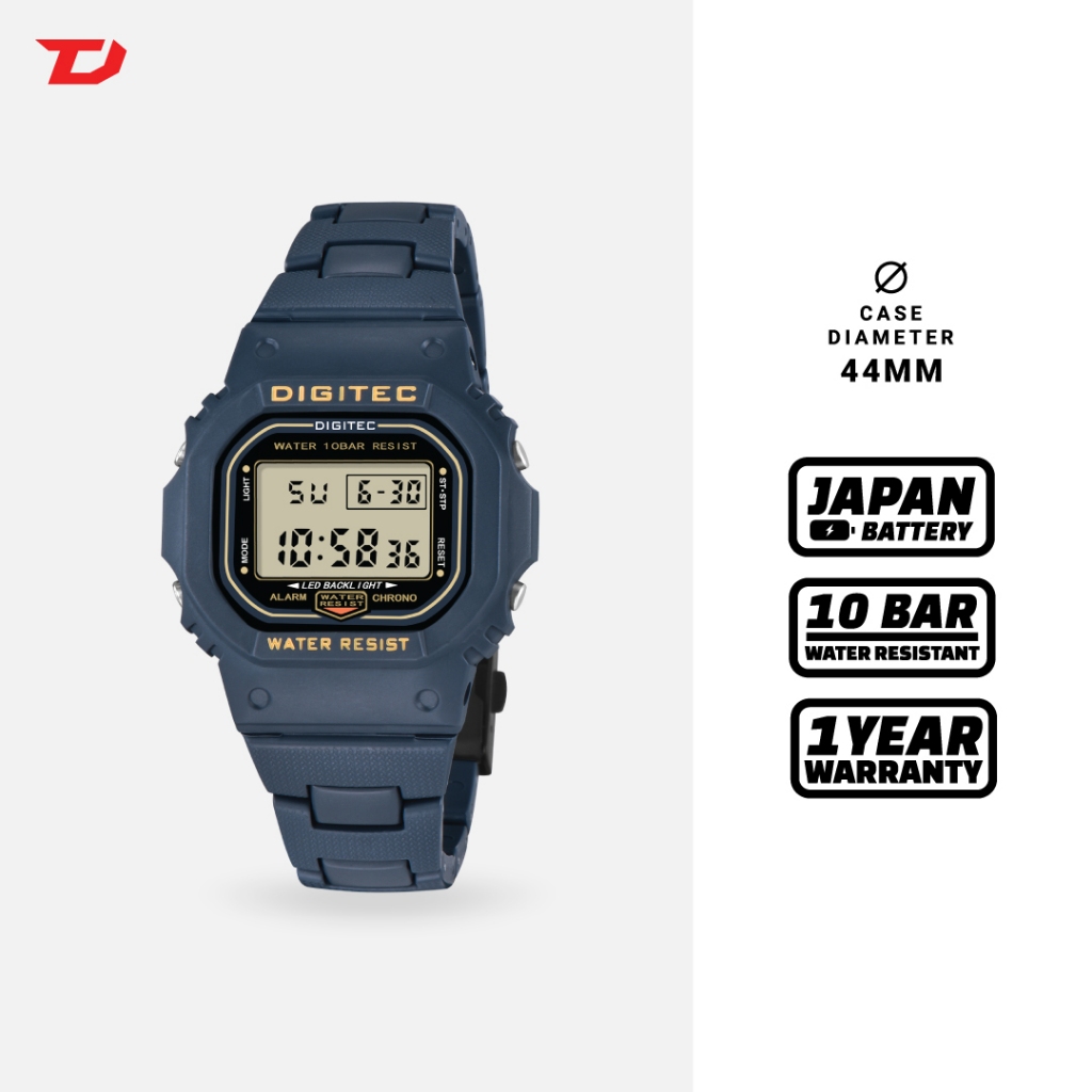 DIGITEC Jam Tangan Digital MDG-6054R with Digital Features