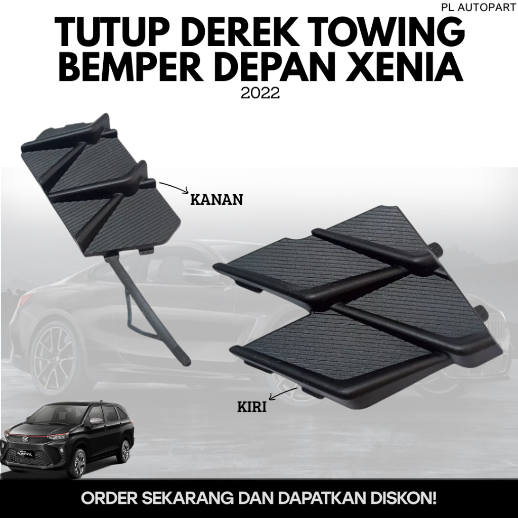 TUTUP DEREK TOWING BEMPER DEPAN XENIA 2022