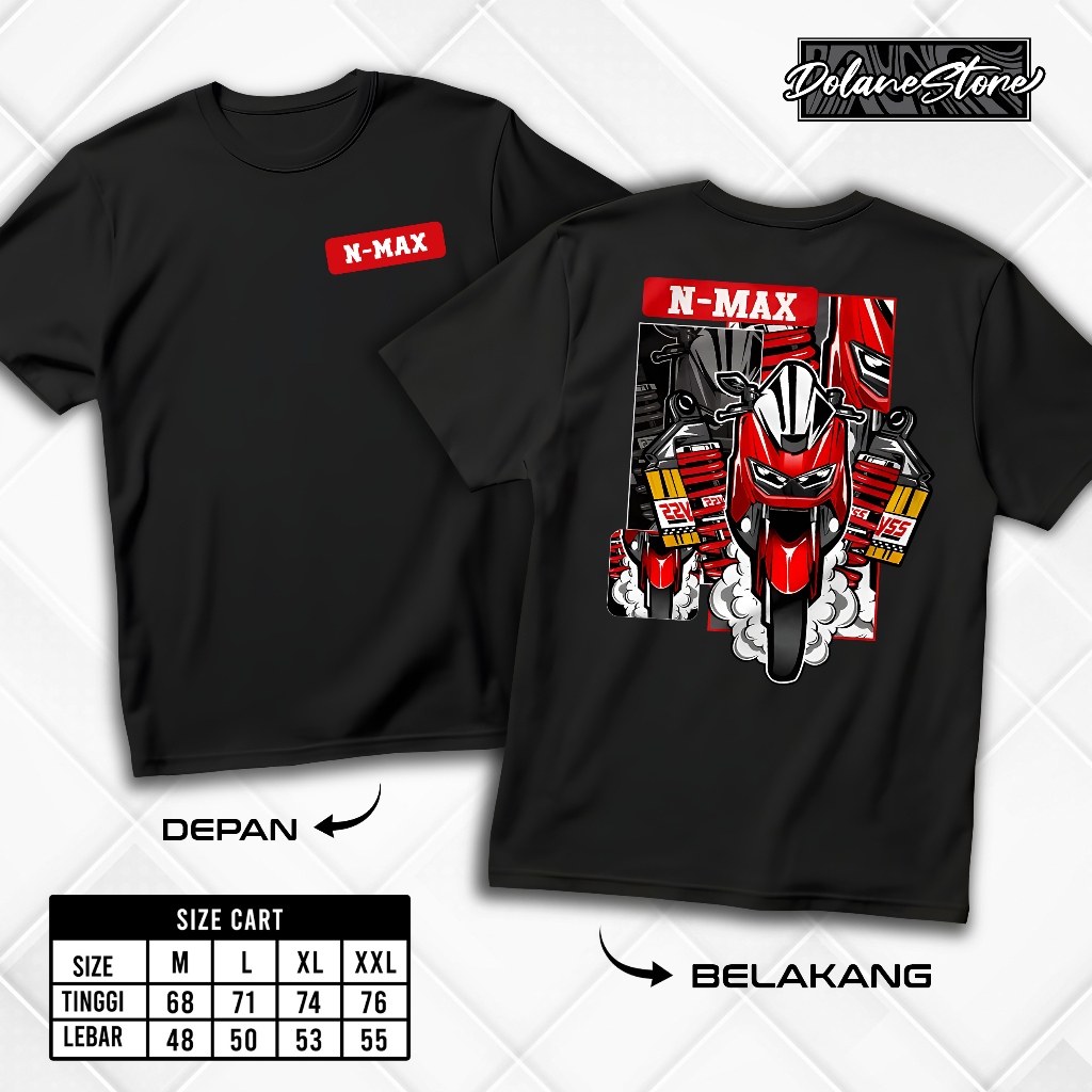 KAOS RACING MOTOR N MAX - BAJU RACING KEKINIAN N MAX | FASHION PRIA & WANITA