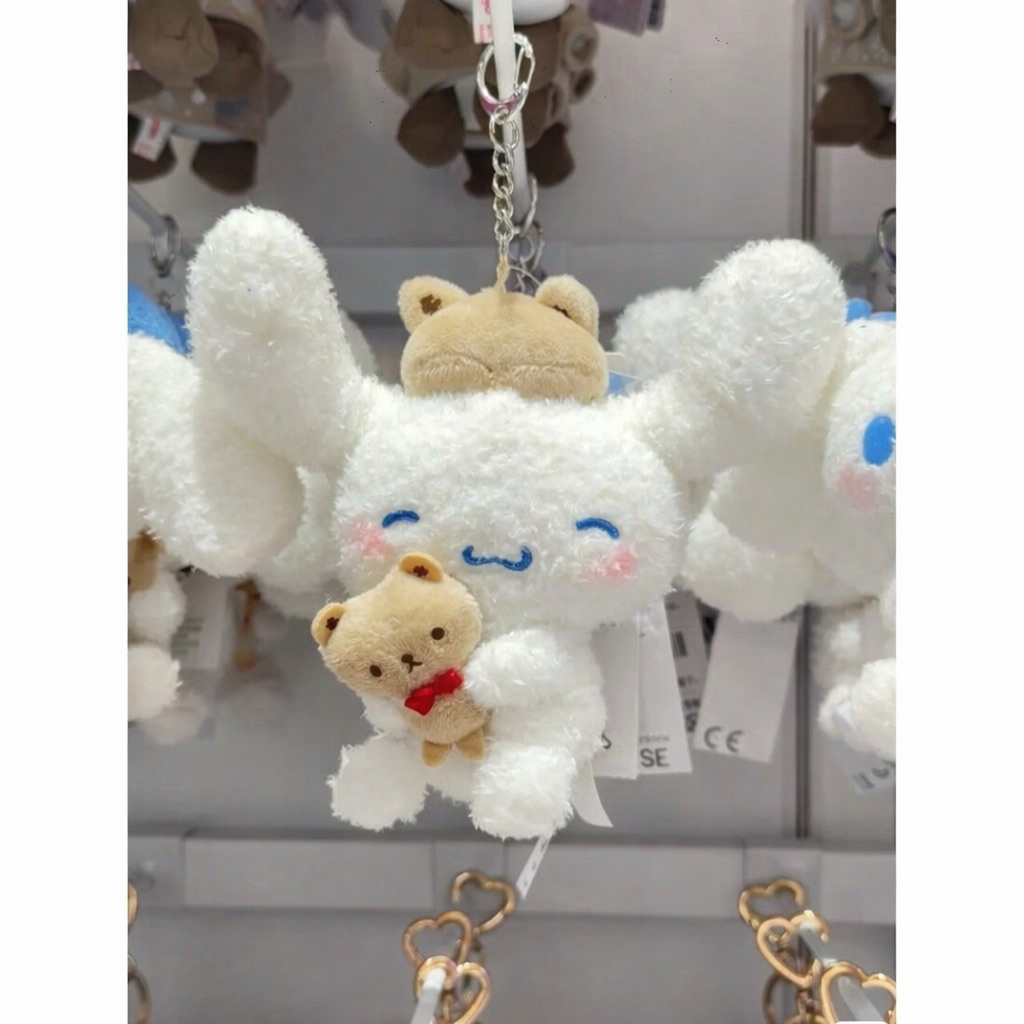 [PREORDER Cinnamoroll] Boneka Gantung Hugging Bear Series – Cinnamoroll Flying Ears Plush Keychain