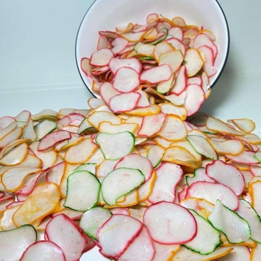 kerupuk bawang warna warni
