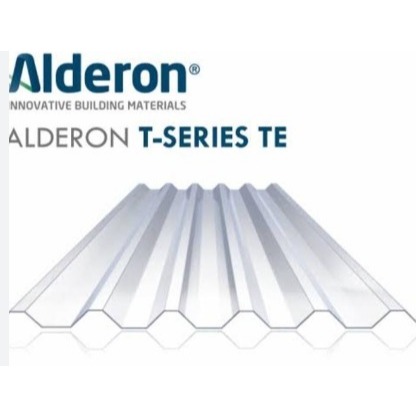 Atap Alderon TE Transparan Bening 830mm Panjang 4-6m Tebal 1.2mm