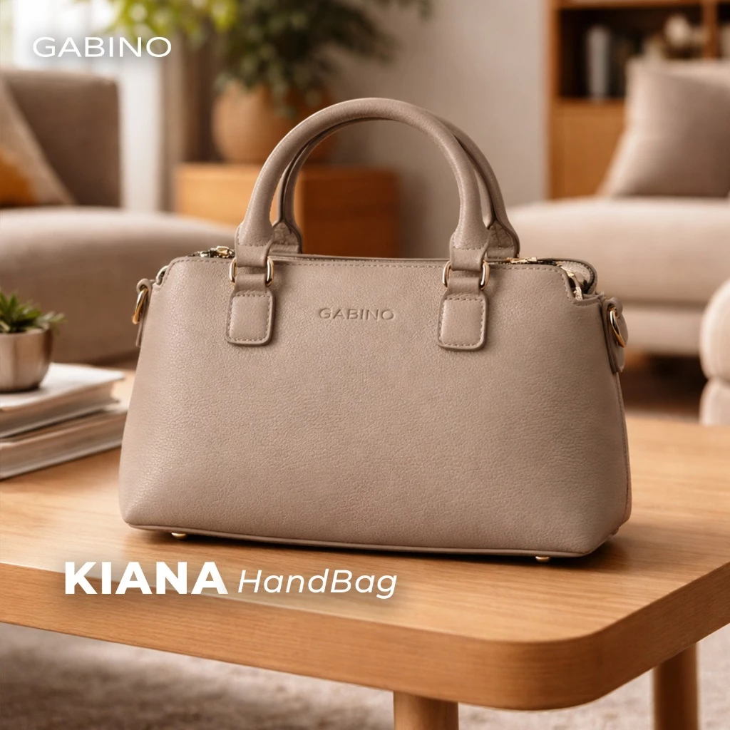 GABINO KIANA Tas Wanita Satchel Selempang Casual-G4AB5004-BLACK,BEIGE&GREEN