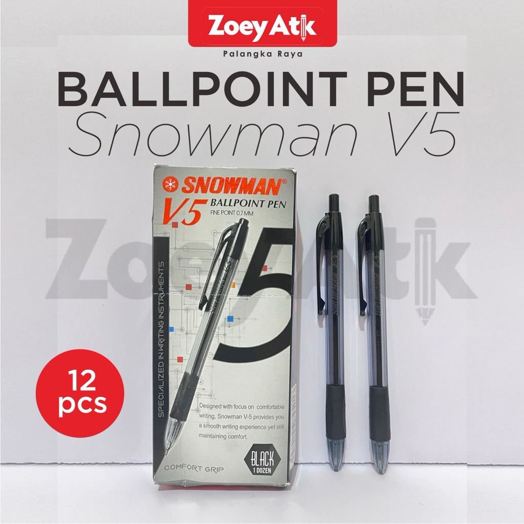 PULPEN SNOWMAN V5 1 kotak isi 12pcs
