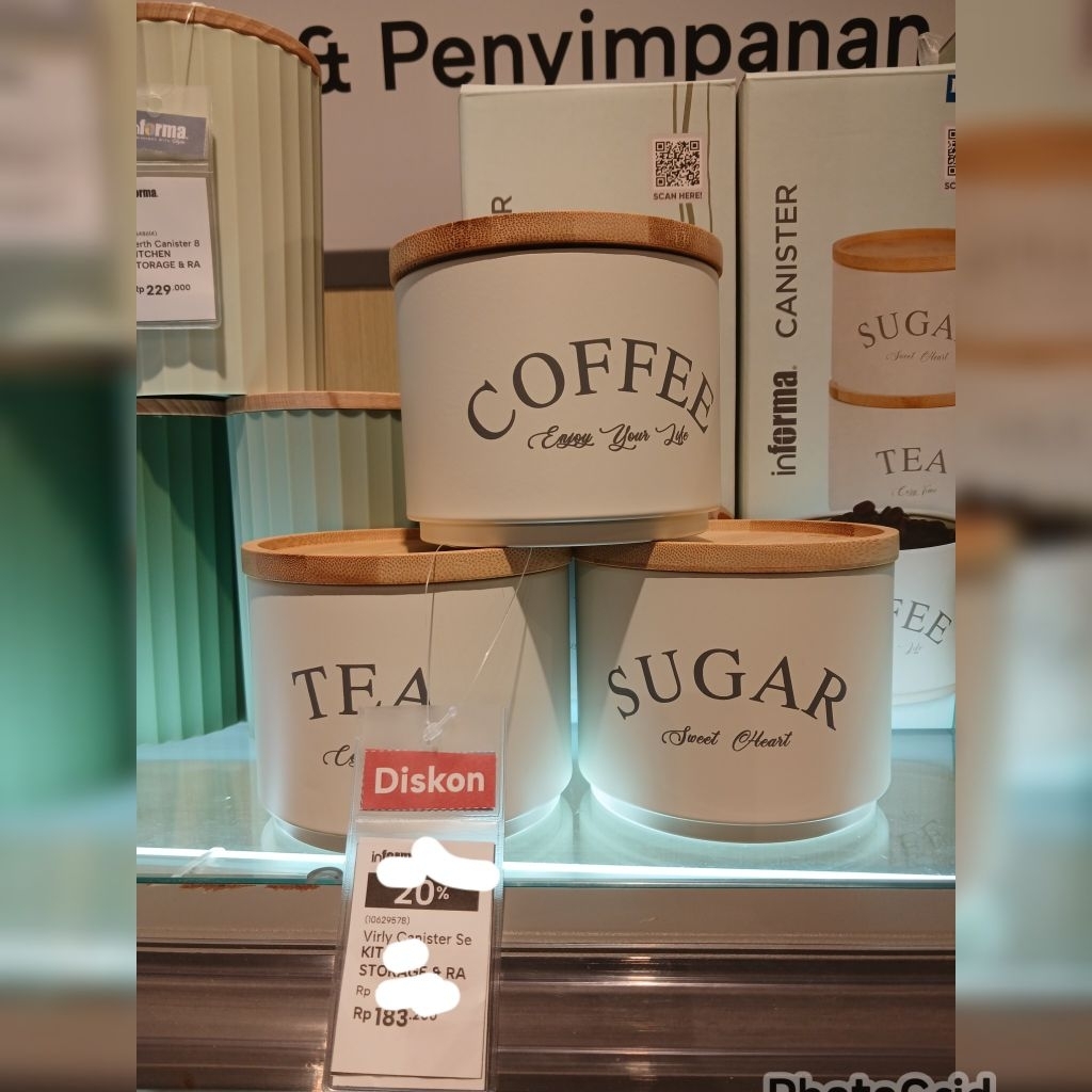 Canister set of 3 Informa