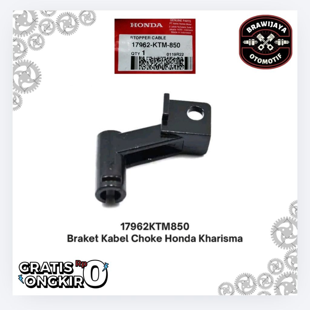 STOPER CABEL PANGKON DUDUKAN KABEL CHOKE CHUUK CUK SUPRA 125 KARISMA SUPRA FIT NEW 17962KTM850 KODE 