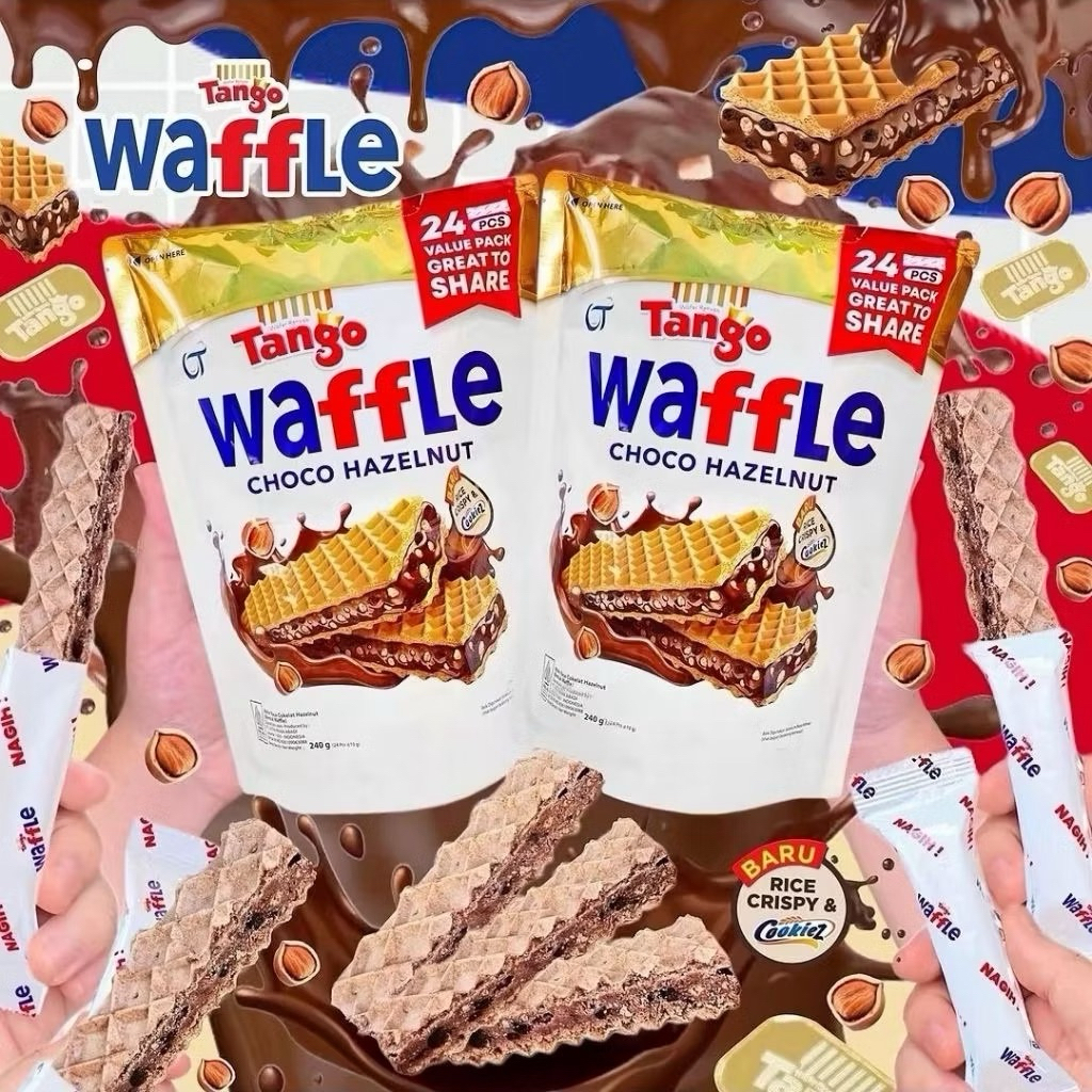 Tango Waffle Pouch choco hazelnut 180Gr