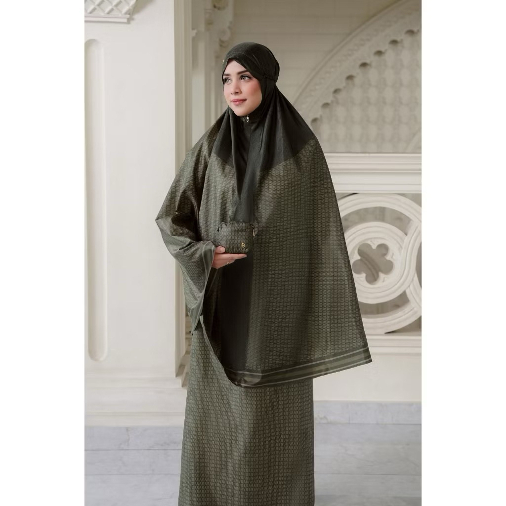NEW Mukena Buttonscarves Linka Two Tone Capsule Prayer Robe Raya Festival Mukena BS Granada Prayer R