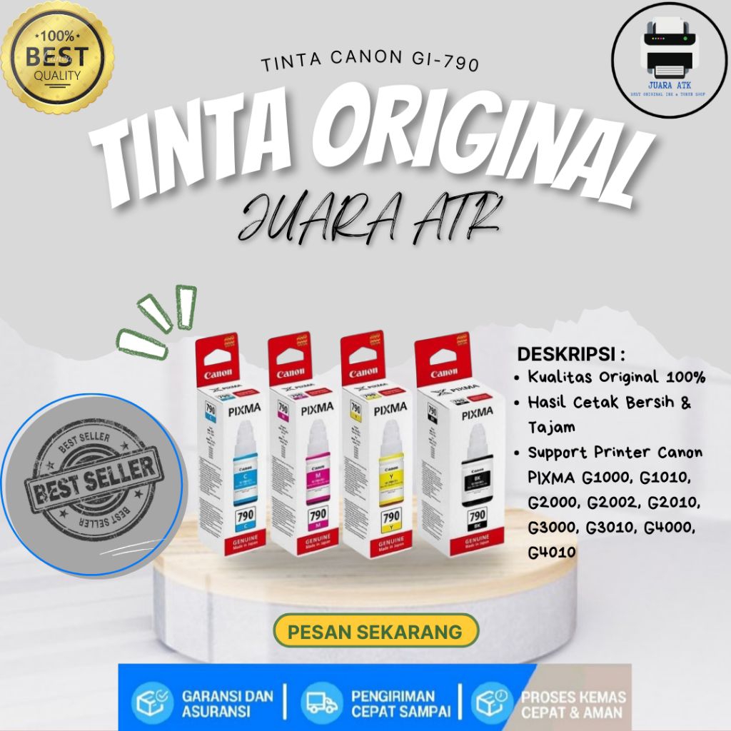 Tinta Canon GI-790 PIXMA Original G1000-G4010