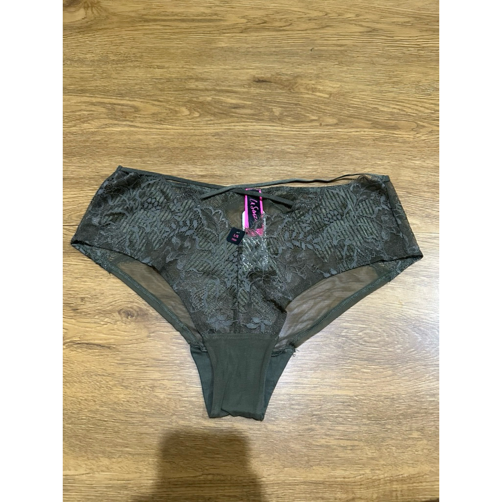 La senza Diva Cheeky Athena Sea Turtle Panties LaSenza Sexy Lace Cross Over String Panty Celana Dala