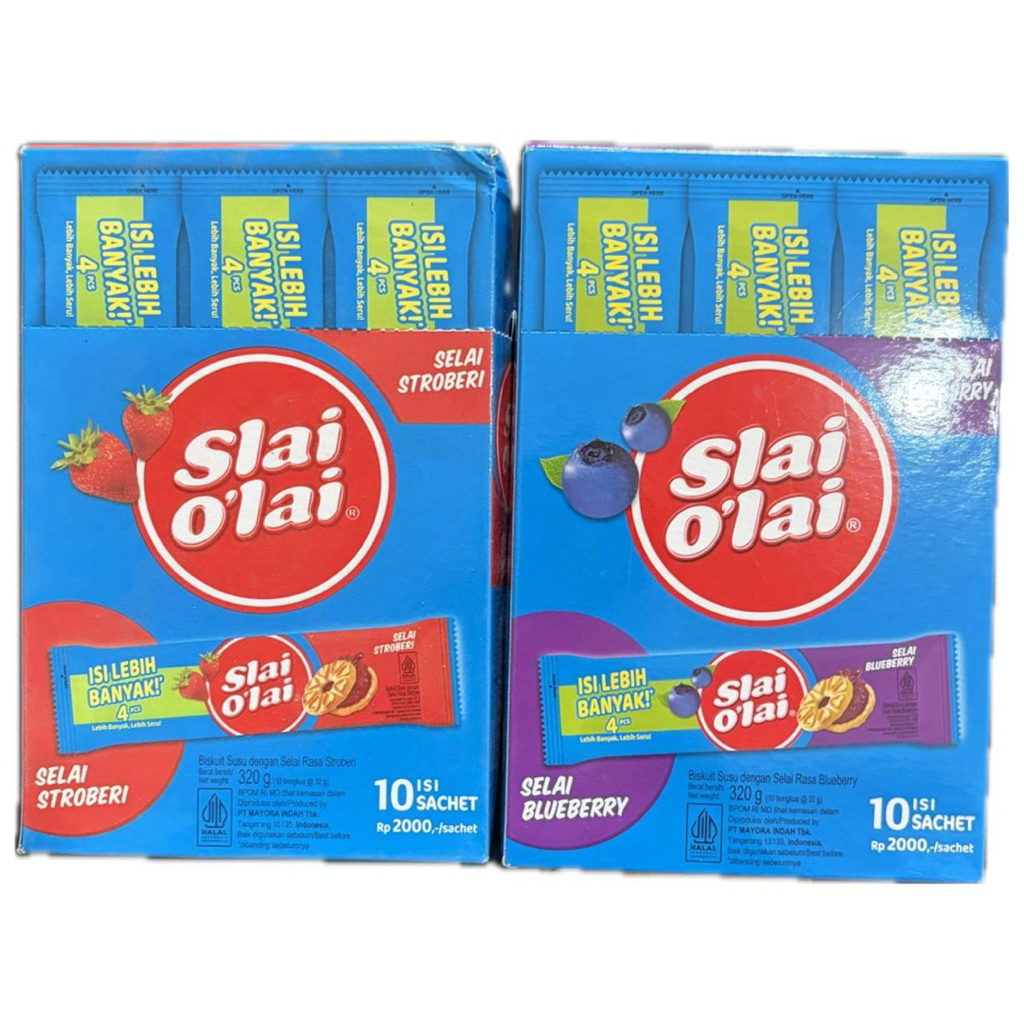 ROMA SLAI OLAI RASA STRAWBERRY DAN BLUBERRY ISI 10 PCS