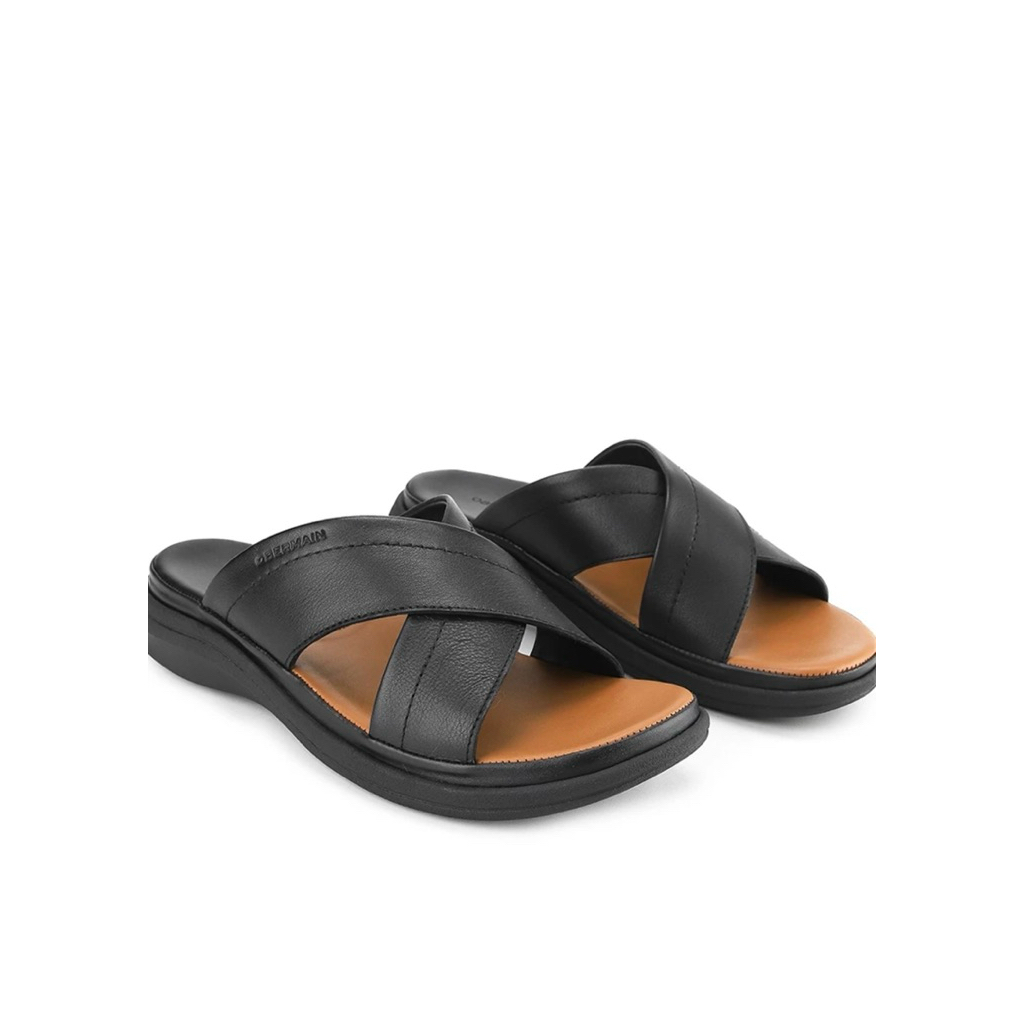 Sandal Criss Cross Strap Pria Obermain Original - Leather - Elliot