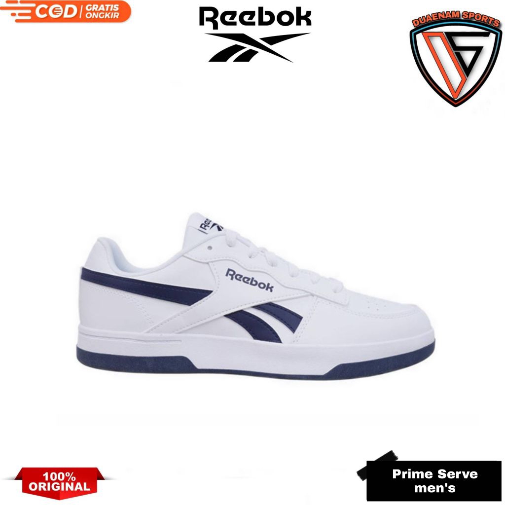 SALE REEBOK PRIME SERVE MEN'S CASUAL SNEAKERS SHOES-WHITE NAVY