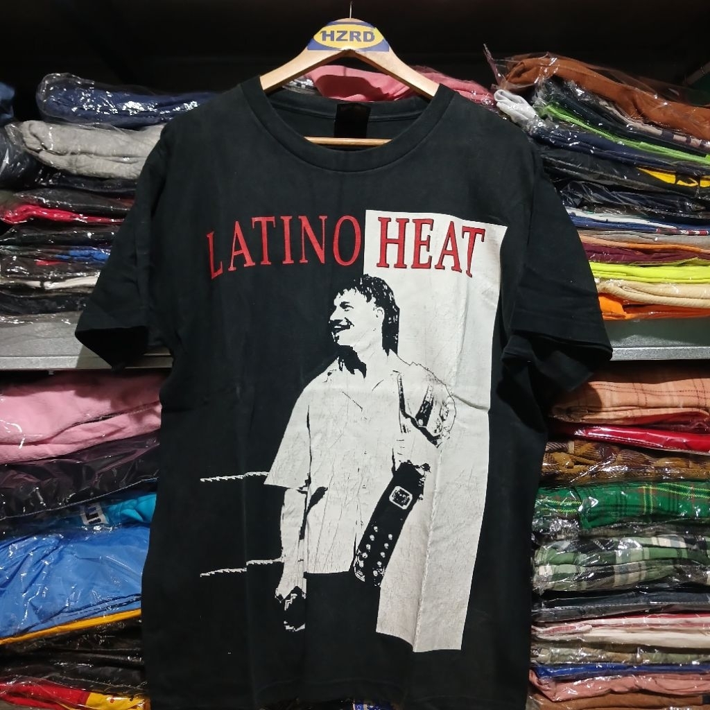t-shirt kaos vintage wwe Eddie Guerrero latino heat tag shoot