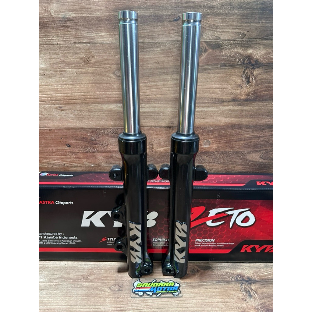 [KYB ZETO] SHOCK ABSORBER DEPAN ASSY UPSIDE DOWN FRONT FORK SET ORIGINAL KYB KAYABA ZETO (KY0S-FF109