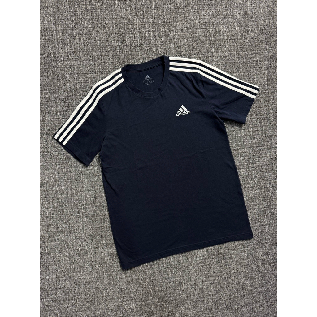 ADIDAS ESSENTIALS 3-STRIPES TEE NAVY