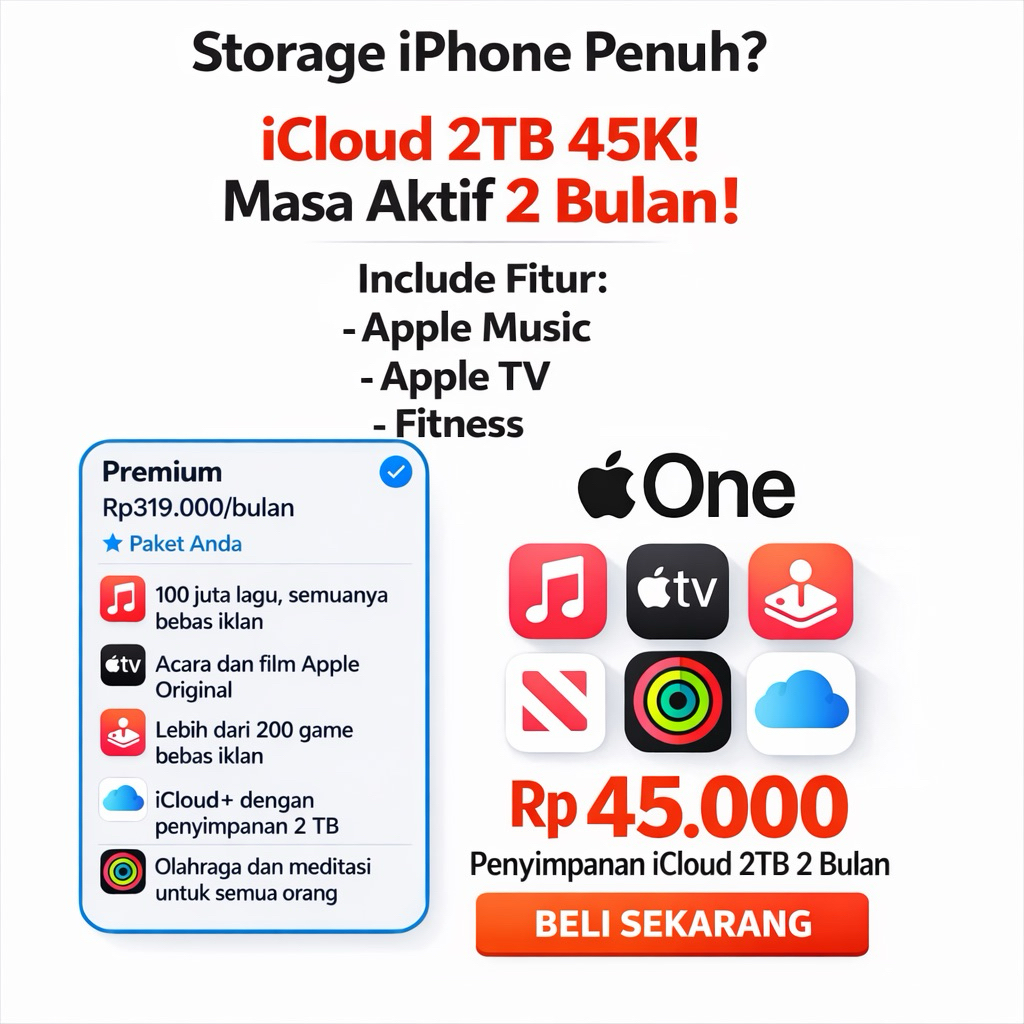 Storage iCloud 2TB Family Sharing