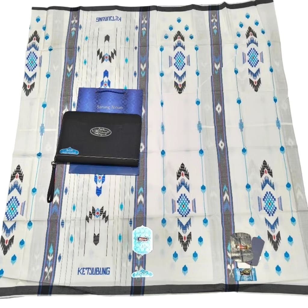 Sarung KETJUBUNG Red Mercerized Type SCP GOLD