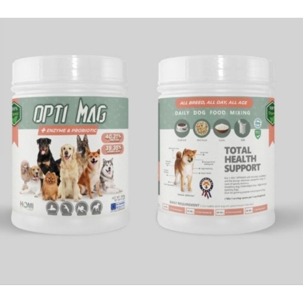 Optimag Multivitamin Anjing Vitamin Anjing Protein Anjing Suplemen Anjing Daya Tahan Tubuh Anjing