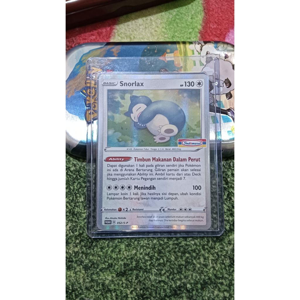 Snorlax Indomaret Promo Kartu TCG Pokemon Snorlax Indomaret