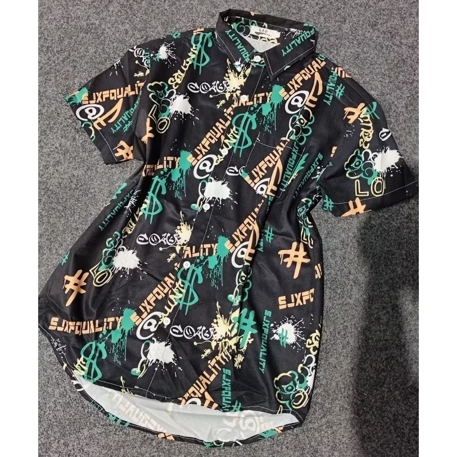 Kemeja Cowok Motif