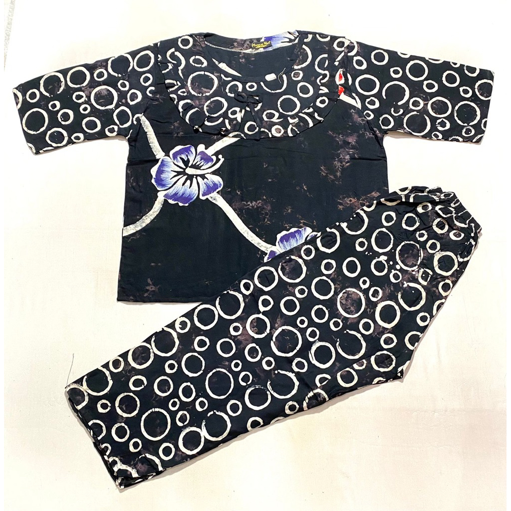 ONE SET LENGAN 7/8 semi jumbo rempel dada LD 116cm  SETELAN BATIK CAP SUPER BEST SELLER PREMIUM