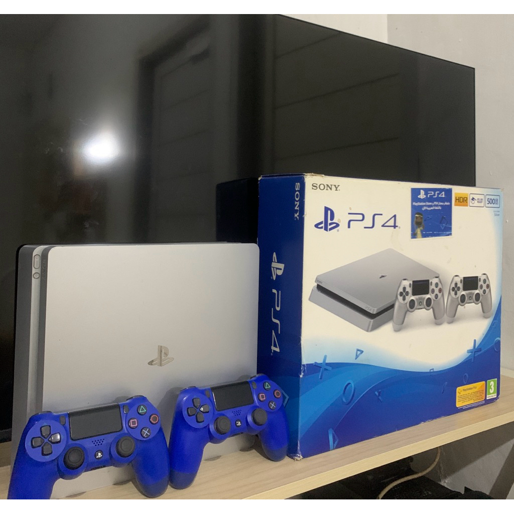 PS4 SLIM 2TB ORI SILVER SEGEL FULLSET + FC26 + RDR 2