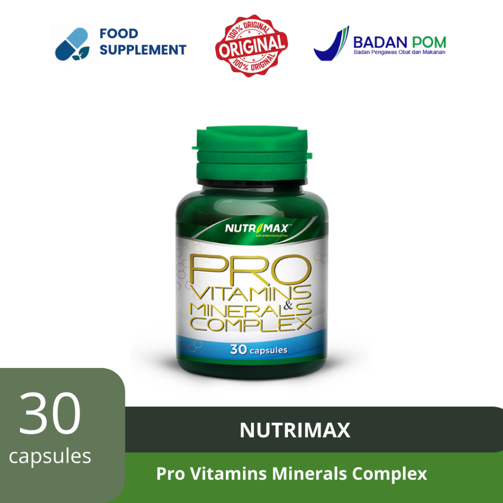 Nutrimax Pro Vitamins Minerals Complex -30 Kapsul