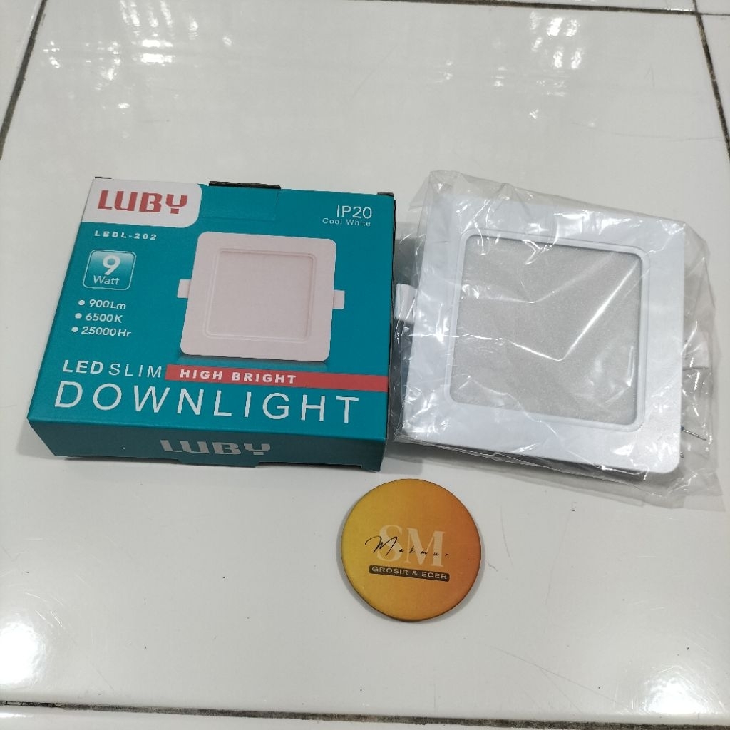 LUBY DOWNLIGHT LBDL-202, Lampu Panel LED SLIM LUBY DOWNLIGHT