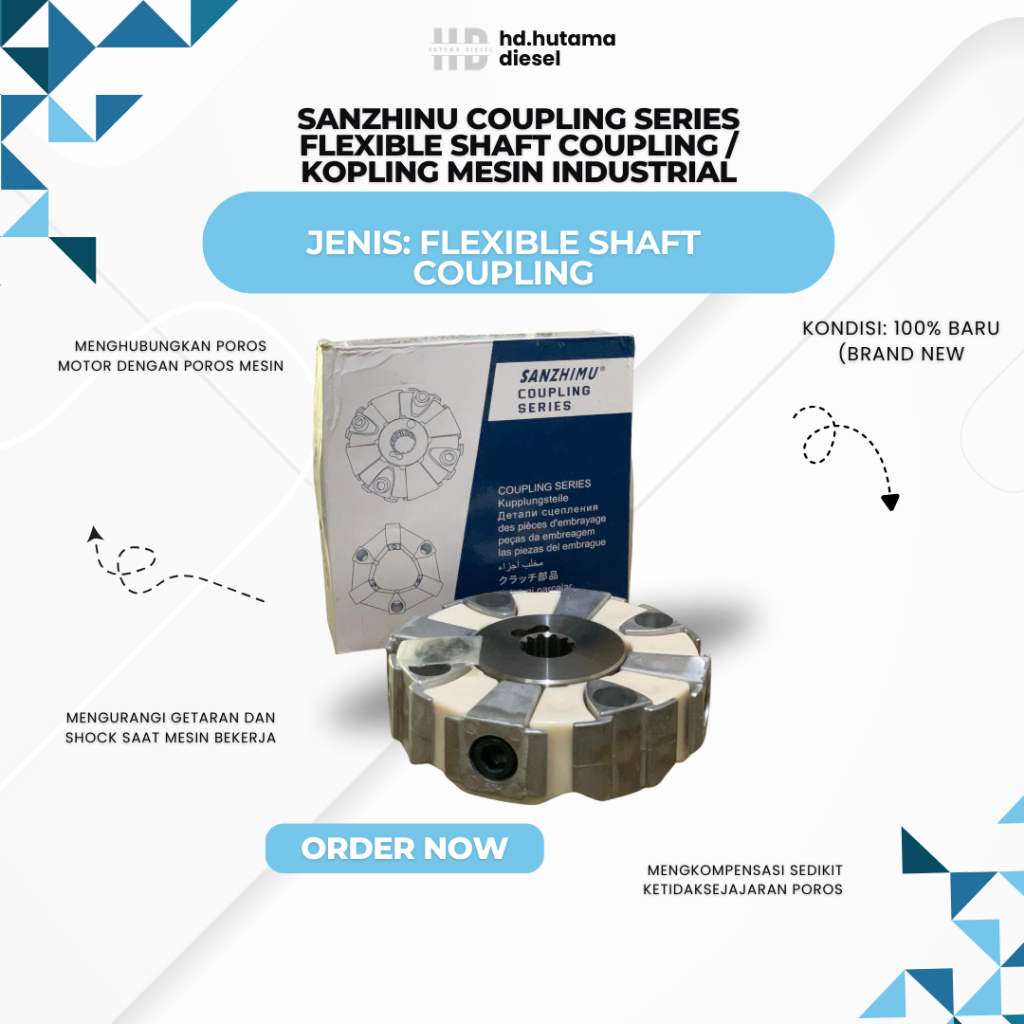 SANZHINU Coupling Series Flexible Shaft Coupling / Kopling Mesin Industrial