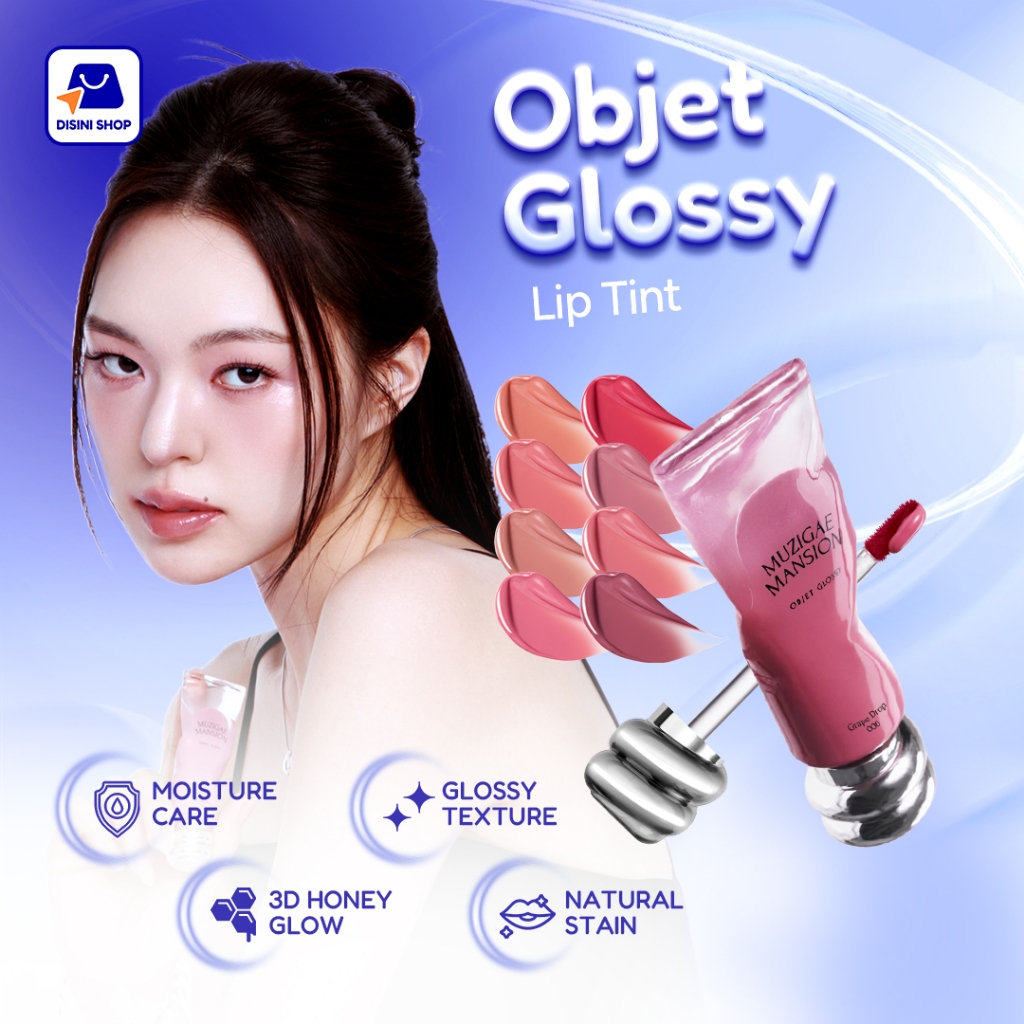 MUZIGAE MANSION Objet Glossy | Tinted Lip Gloss Melembabkan