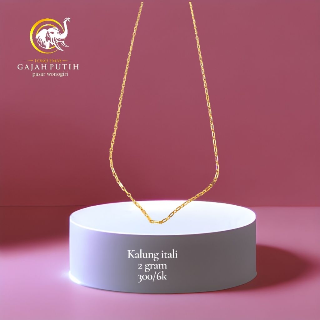 Kalung emas model itali 2 gram