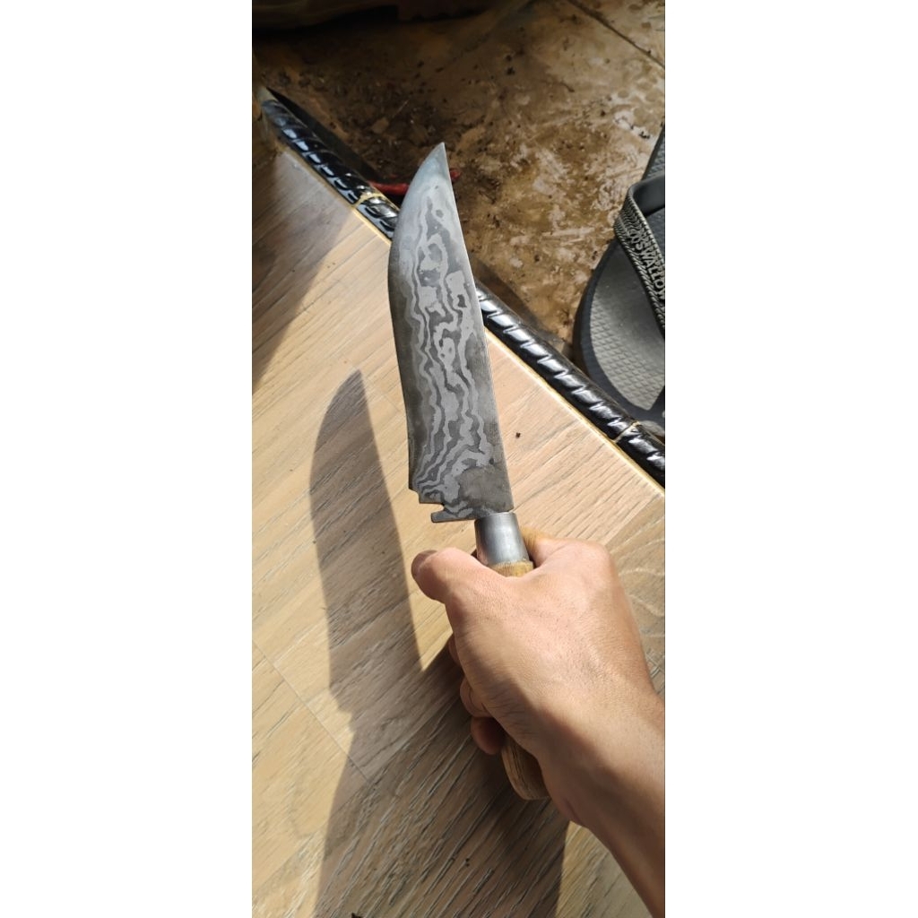 pisau damaskus baja 10 lapis