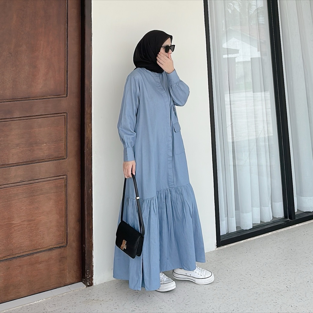 COTTONTREND | BLAIRE DRESS - Dress Denim Terbaru