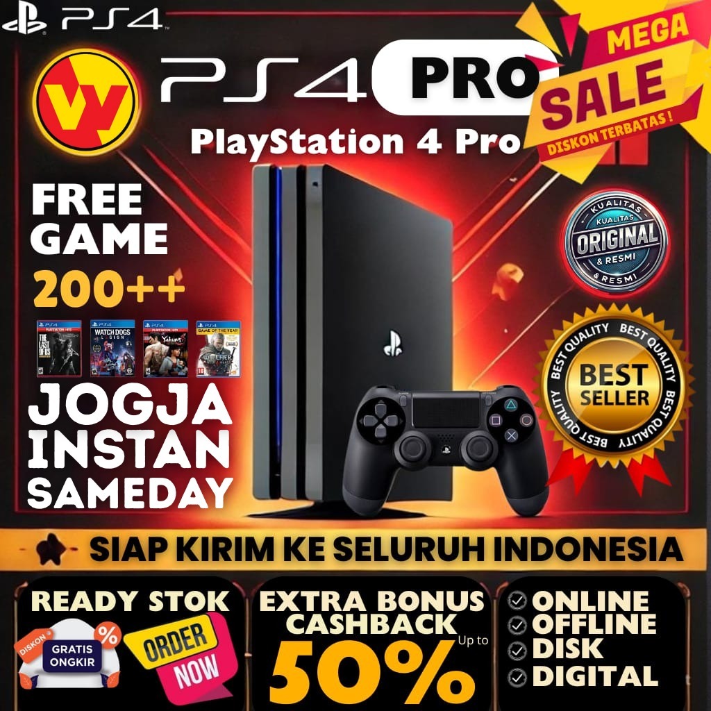 PS4 PRO ORIGINAL HEN PLAYSTATION 4 PRO HEN ORIGINAL PRELOVED BONUS BANYAK GAMES HITS FIRMWARE TERBAR