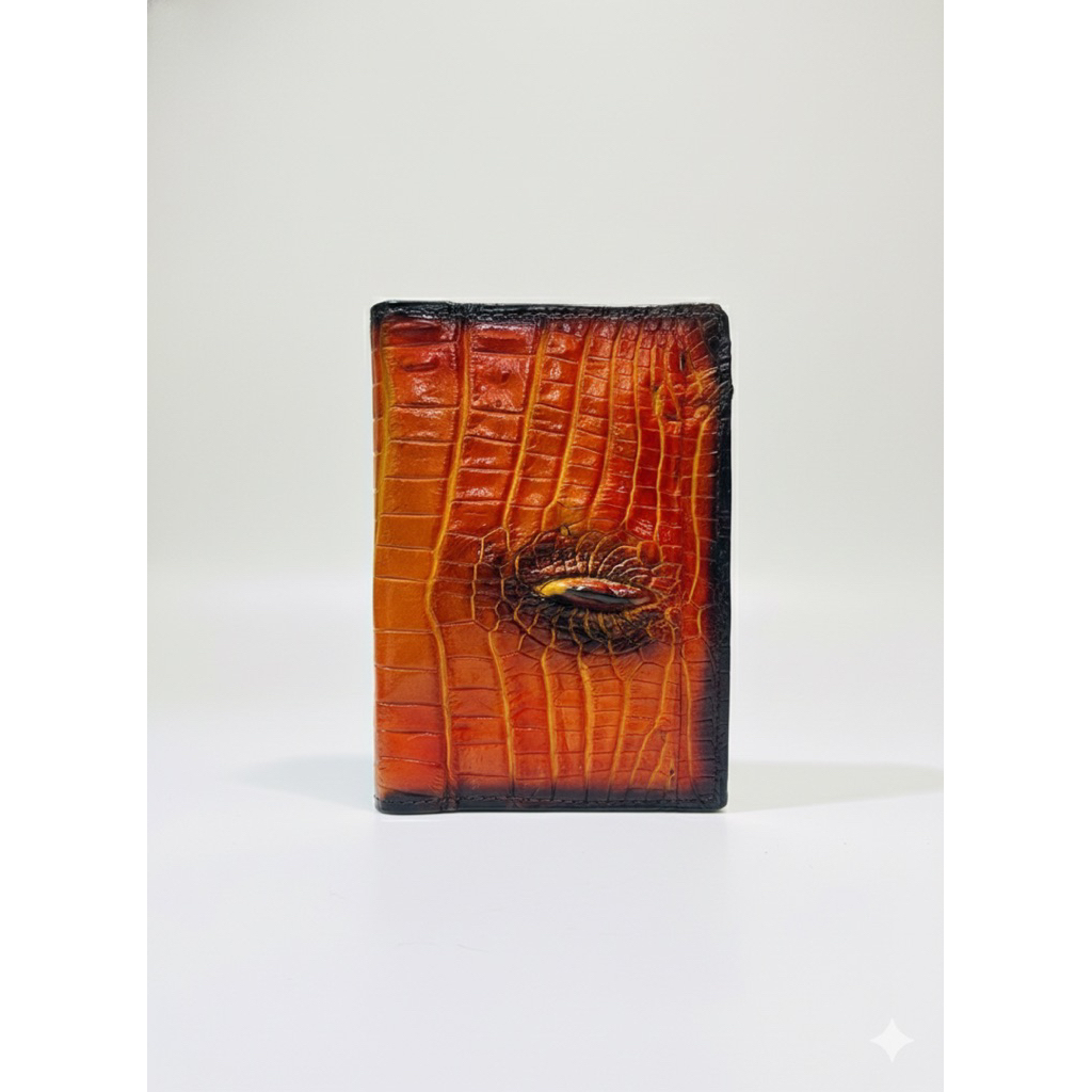 dompet 3/4 kulit asli buaya bagian klmin buaya asli original 100%