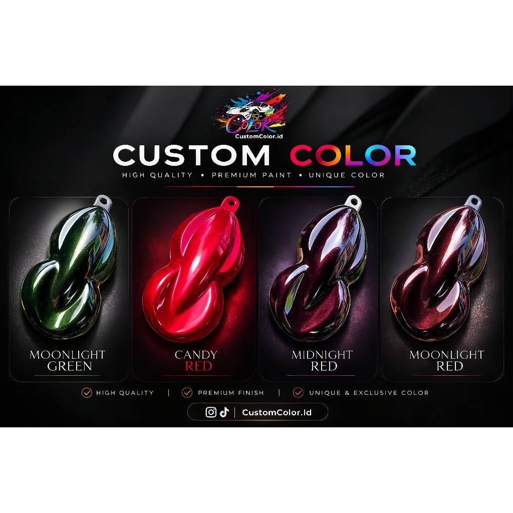 Cat oplos warna custom (MOONLIGHT-RED)